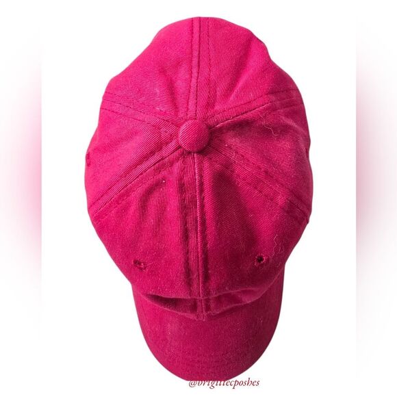 CREW Unisex Adjustable Red Baseball Cap - Picture 3 of 8